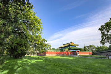 North slaughterhouse in Tiantan Park, Beijing, China. Beijing Tiantan Park North slaughter animal Pavilion.