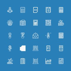 Editable 25 accounting icons for web and mobile