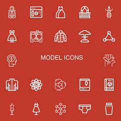 Editable 22 model icons for web and mobile