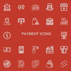 Editable 22 payment icons for web and mobile