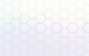 Subtle iridescent hexagonal blank background. Simple geometric pattern.
