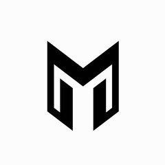 M logo design, letter M logo