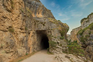 Greenway of irati in the mouth of lumbier, Navarra