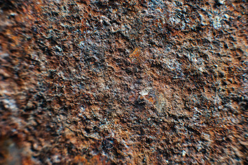 A sheet of rusty iron. Texture, rust texture. Close-up .Macro. Corrosion of metal