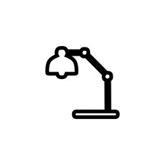 
table lamp vector logo. can be edited