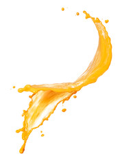 orange juice splash - obrazy, fototapety, plakaty