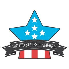 Fototapeta premium usa badge
