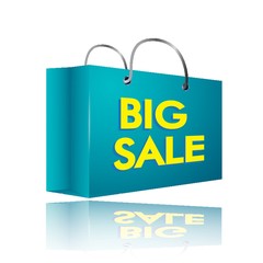 Fototapeta premium big sale shopping bag