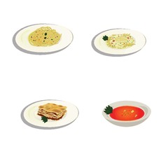 Italian food set