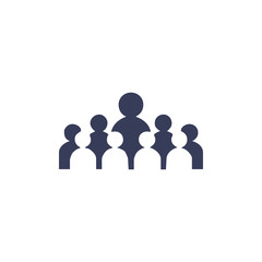 vector logo of business office silhouette person. can be edited