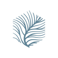Tree. Tree abstract logo. Tree branches vector illustration. Part of set.