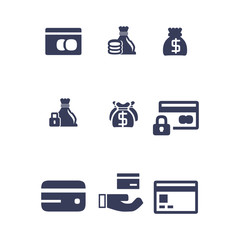 Simple Set of money Related Vector money Icons. Editable 