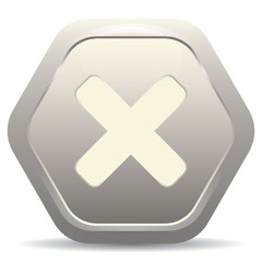 Fototapeta premium A cancel button illustration.