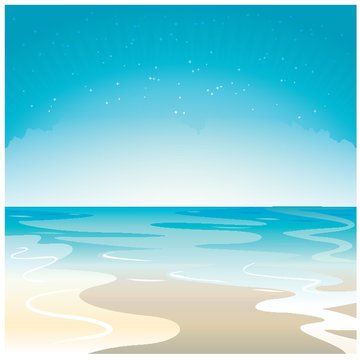 A seaside illustration.