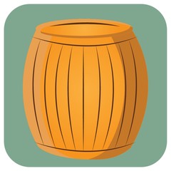 wooden barrel
