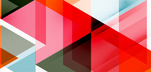 Geometric abstract background, mosaic triangle and hexagon shapes. Trendy abstract layout template for business or technology presentation, internet poster or web brochure cover, wallpaper