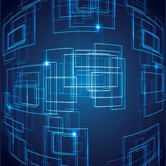 abstract computer blue background