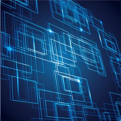 abstract computer blue background