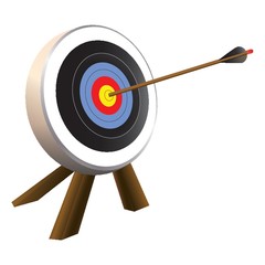 A archery illustration.