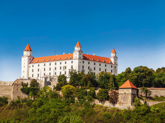 Fototapeta na wymiar View of Bratislava castle, Bratislava, Slovakia