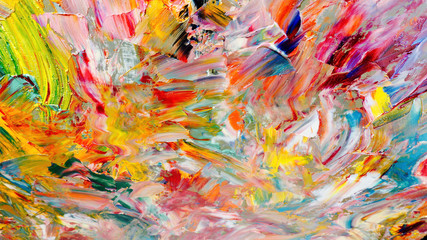 Colorful abstract background wallpaper. Modern motif visual art.  Mixtures of oil paint. Trendy hand painting canvas. Wall decor and Wall art prints Idea.  3D Texture.Colorful abstract 