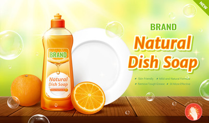 Natural dish soap ads