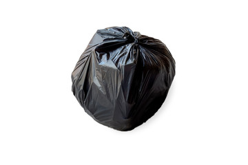 garbage bag isolated on white background with clipping path.