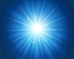 Glowing light burst effect