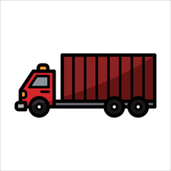 truck - transportation icon vector design template