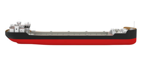 Freight Ship Isolated
