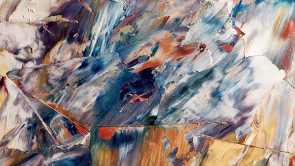 Colorful abstract background wallpaper. Modern motif visual art.  Mixtures of oil paint. Trendy...