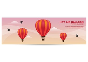hot air balloon banner