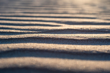 wind's imprints on the beach