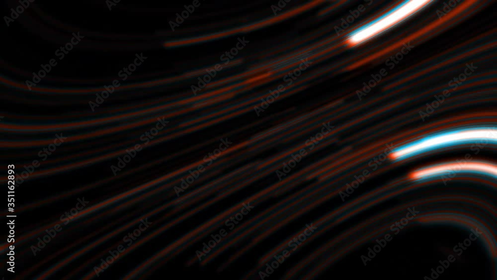 Aufkleber hyper jump effect galaxy. neon glowing rays in motion. abstract directional neon lines geometric bac