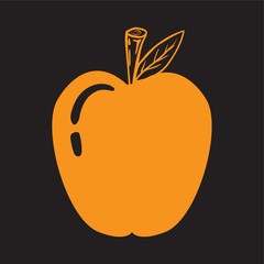 An apple illustration.