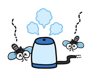 蚊取り機で死んだ蚊　害虫　夏