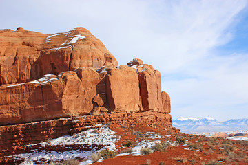 Rock formations in the Arches national Park, Utah	