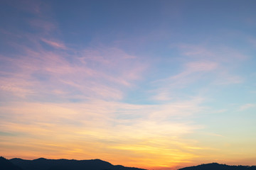 beautiful colorful sunset or sunrise sky for background