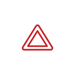 Hazard warning icon. CAution symbol modern, simple, vector, icon for website design, mobile app, ui. Vector Illustration