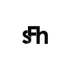 sfh letter original monogram logo design