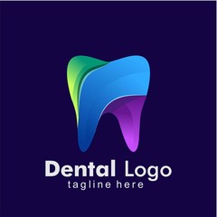Dental Logo colorful Design template