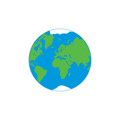 Colorful globe vector. Earth symbol modern simple vector icon for website design, mobile app, ui. Vector Illustration