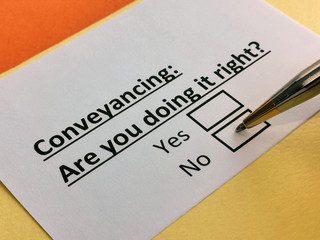 One person is answering question about conveyancing.