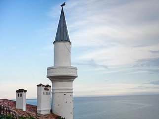 Balchik castle towers