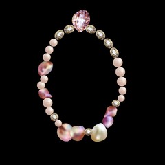 Women jewelry with Baroque pearls is symbol of beauty and art. Pearls are the best gift.