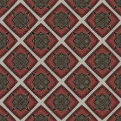 seamless pattern with golden flowers