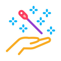 needle injection icon vector. needle injection sign. color symbol illustration