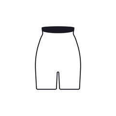 Short mid thigh icon. Feminine short symbol modern, simple, vector, icon for website design, mobile app, ui. Vector Illustration