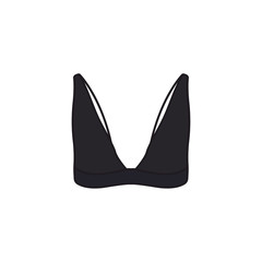 Bralette bra icon. Feminine underwear symbol modern, simple, vector, icon for website design, mobile app, ui. Vector Illustration