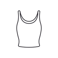 Female tank shirt icon. Tank top symbol modern, simple, vector, icon for website design, mobile app, ui. Vector Illustration